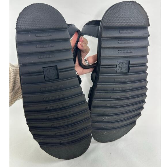 DR. MARTENS Blaire Sandal Black Strappy Platform size 10 - Picture 8 of 9